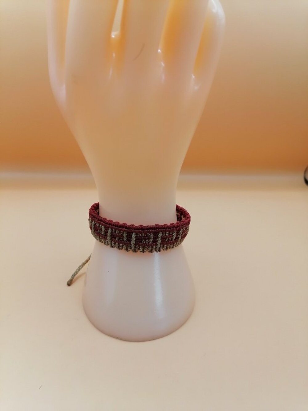 Handmade Macrame Bracelet Inspired by Incas, Andean Geometric Bracelet